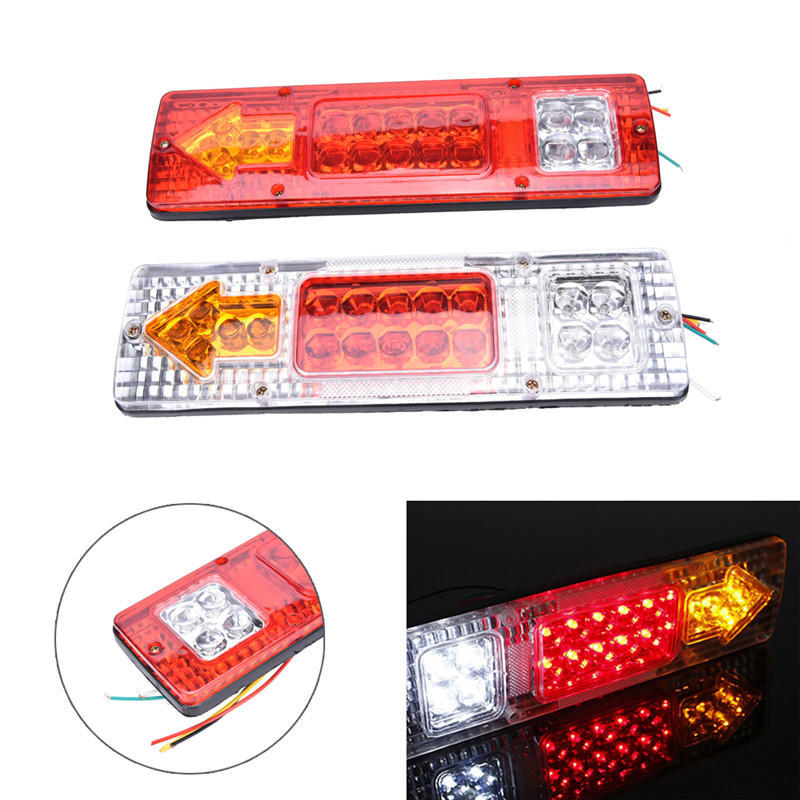 12V Led Rear Tail Stop Reverse Indicator Light Truck Trailer Caravan Van Lamp