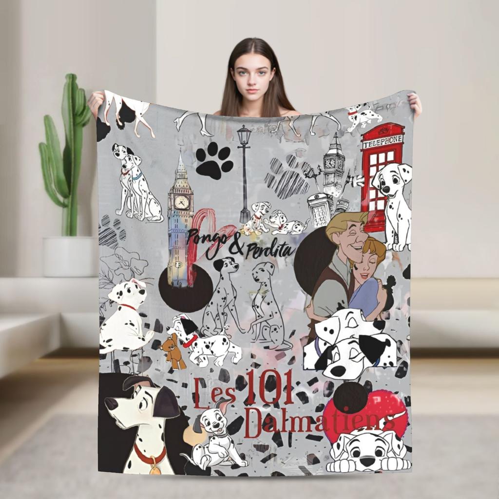 101 Dalmatians Pongo Perdita Coperta Rolly Cani Coperte Plaid in Pile Decorazione Divano Casa Trapunta Leggera Multifunzione