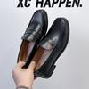 Comfy High Quality Outdoor Antiskid Loafers Mens Slip  Driving Flats New Men Casual Outdoor Shoes Leather Mens Business Shoes