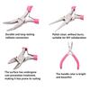 Cute Fuchsia Handle Anti-slip Splicing and Fixing Jewelry Pliers Tools & Equipment Kit for DIY Jewelery Making Needlework
