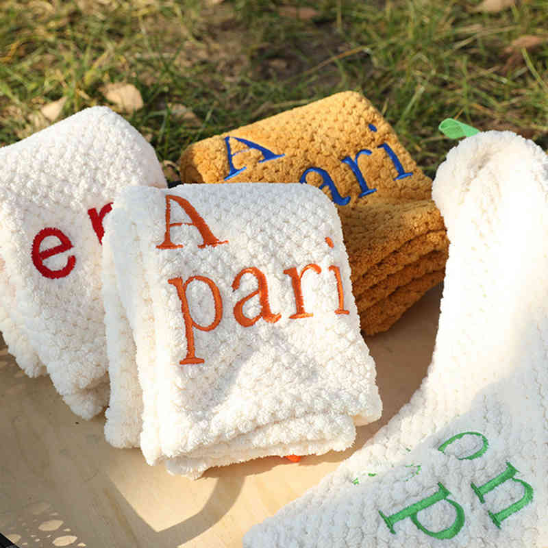 Hand Towel Embroidery Soft Water Absorbent Skin Friendly Home Bathroom