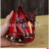 First Layer Cowhide Small Red Horse Pen Holder Desk Ornament Office Desktop Decoration Storage Bucket Home Decoration Gifts