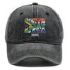 South Africa Flag Printed Baseball Cap Adjustable Sun Hat Raw Brim Fashion Unisex Hat For Outdoor Activities Golf Cycling