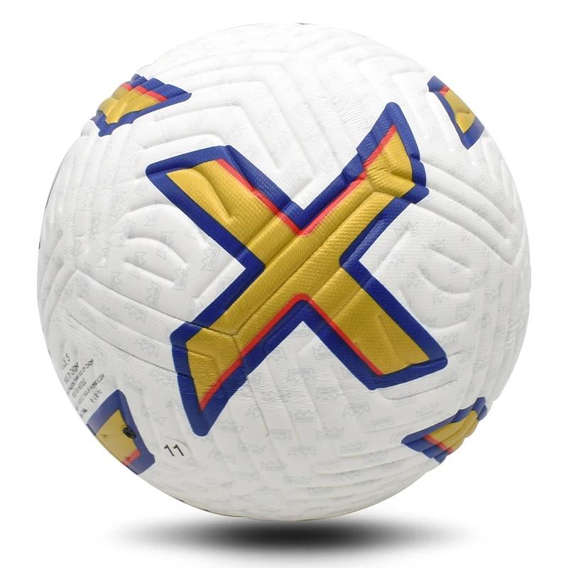 Sømløs fotball Størrelse 5 PU Standard Lagkamp Fotball Treningsliga Baller Utendørs Sport Høykvalitets ball