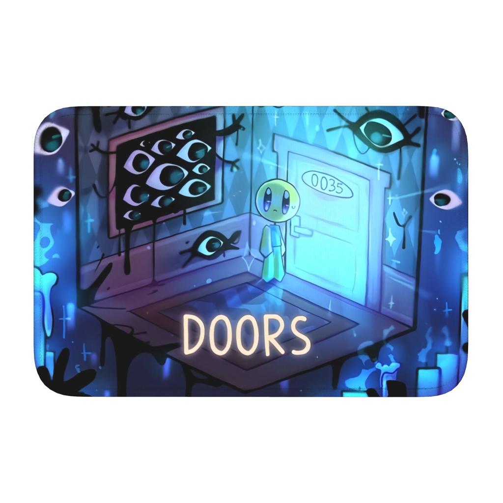 Custom ur,Doors Ambush Horror Game  Doormat Anti-Slip Entrance Kitchen Bathroom Floor Door Mats  Garage Rug Carpet Footpad