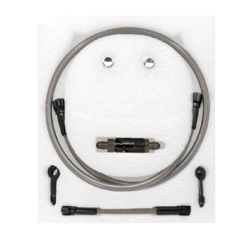 Car Cnc Aluminum An3 Brake Line Fluid Quick Release Connect Fitting Adapter Kit