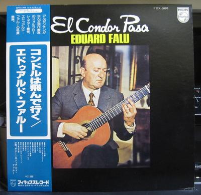 LP Record EDUARDO FALU - El Condor Pasa FDX366 PHILIPS 1978 Japan Obi Latin Used