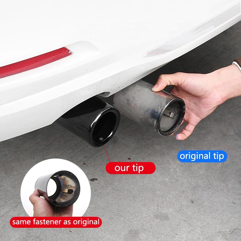 For BMW 1 2 3 4 5 Series X1 3GT F20 F22 F30 F32 F34 F36 F10 F48 Car-Styling Rear Exhaust Pipe Cover Trim Frame Auto Accessories