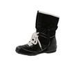Casual retro versatile inner heightening Martin boots British round head lace-up sports short boots