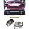 BMW X3/X4 2022 Black Stainless Steel Square Tailpipe Cover