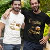 French Evg Team Married Tops Single Farewell Bachelor Party T Shirt Future Groom Man Tshirt Fashion Beer Graphic Wedding Tees
