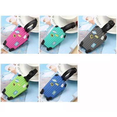 Novelty Strong Luggage Tag Pvc Silicone Letter Suitcase Name Address Id Tag Holiday Travel Handbag Label Suitcase Accessories