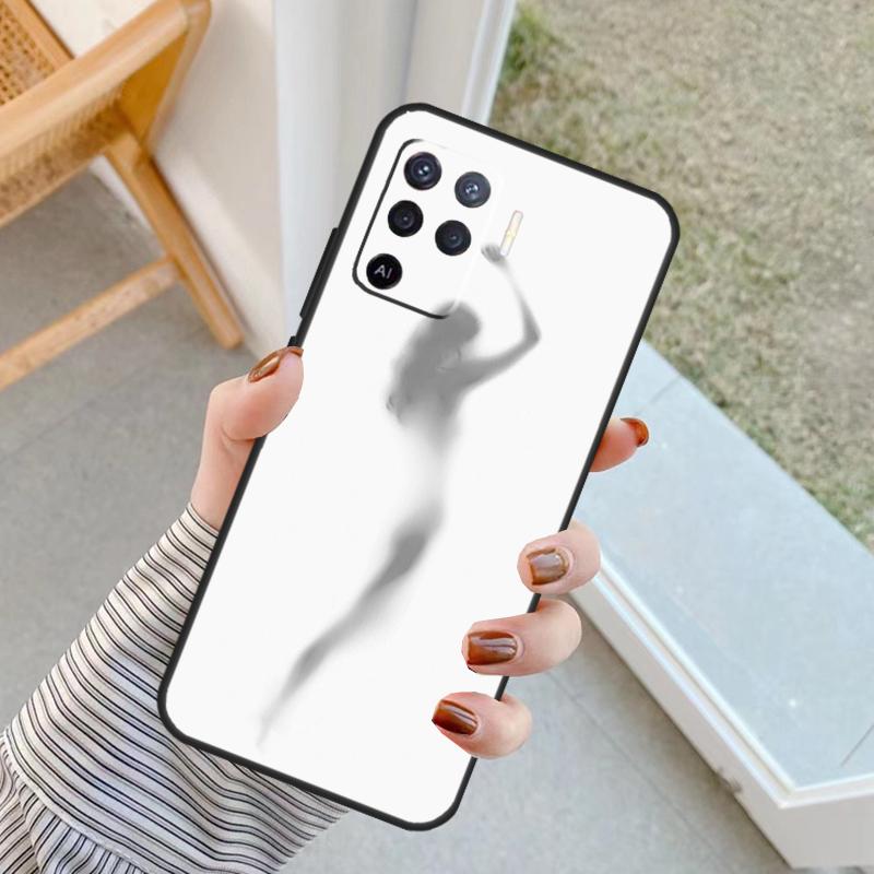 Woman Silhouettes Case For Oppo A60 A80 A40 A17 A57 A77 A74 A54 A94 A78 A98 A18 A38 A58 A96 A76 A16 A15 A5 Pro