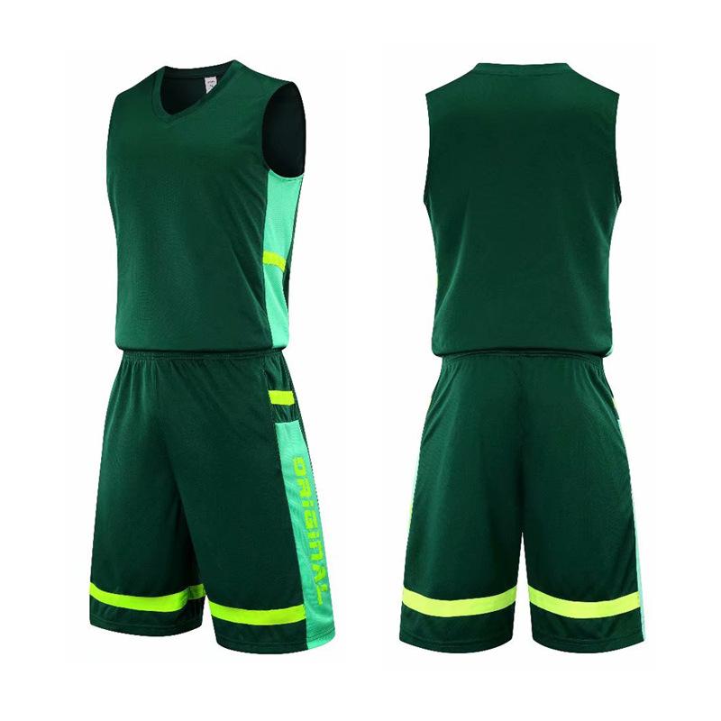 Quick-drying basketball jersey set Student personalized jersey Adult children's game training sports vest DIY printing number