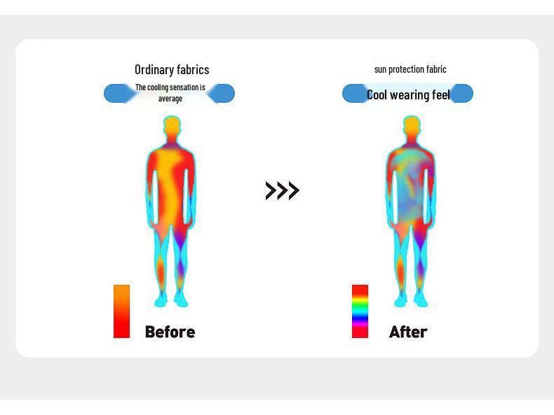 Veste d'été légère en soie glacée avec protection UV pour hommes et femmes