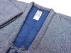 Authentic Padded cotton Kasuri pattern free size Made in Japan [Yoshiwaka] Kurume! jacket! (gray) Men's