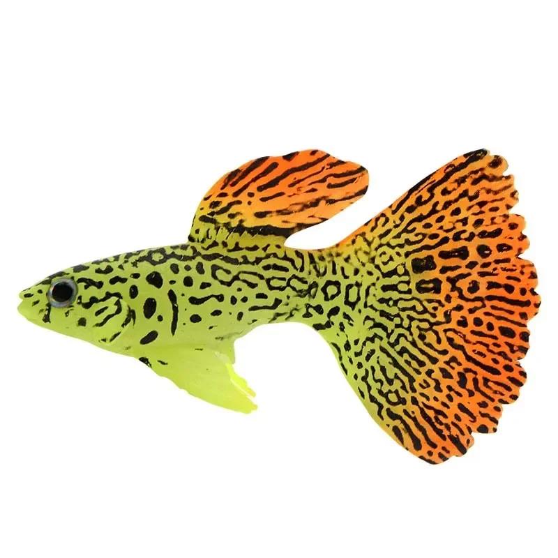 Simulated Aquarium Decoration Marine Tropical Fish Tank Landscaping Nightlight Simulating Fake Ornaments 4pc/lot