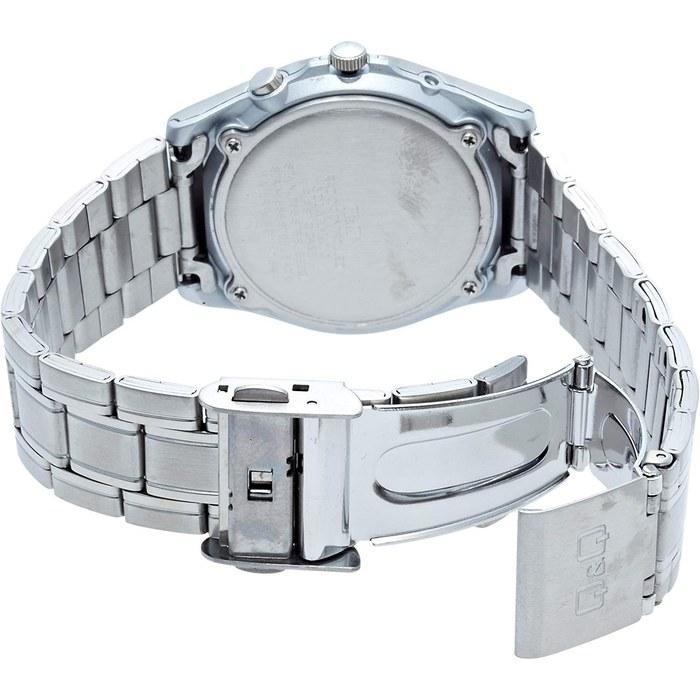[Citizen Q&Q] Watch Analog Radio Solar Waterproof Date Metal Band HG08-204 Men's White