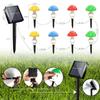 Creative Solar Mushroom Lights Outdoor LED Garden Lamp Waterproof Pathway Landscape Lights for Home Patio Lawn Christmas Decor
