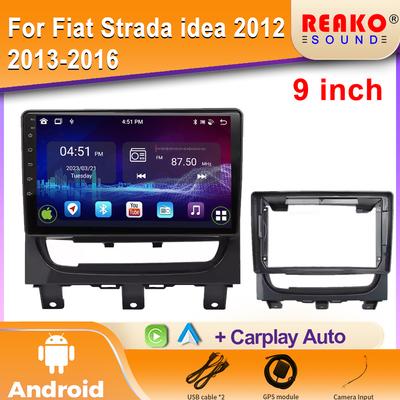 Android 2K Car Radio para Fiat Strada idea 2012 2013-2016 Multimídia Bluetooth Player Navegação 4G GPS Carplay estéreo