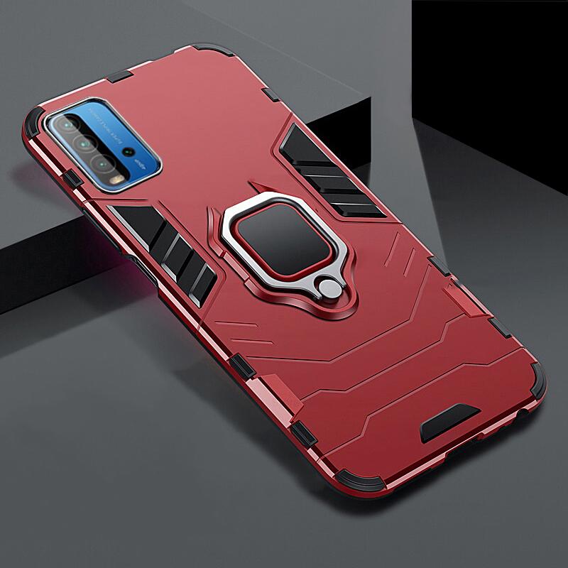 

Armor Shockproof Coque for Xiaomi Redmi 9T Case for Redmy 9T 9 T T9 Redmi9T Funda Hard PC Car Magnetic Holder Protect Ring Cover for xiaomi redmi 9t красный