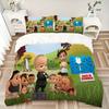 Boss Baby Returns Bettwäsche-Set 3 Teile Bettbezug mit 2 Kissenbezügen Heim-Geburtstagsgeschenk