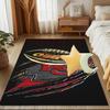 Kansas Chiefs Logo Rug Game Carpet, Floor Mat for Bedroom Living Room Entryway Rug, Home Decor Idea Gift for Christmas birthday