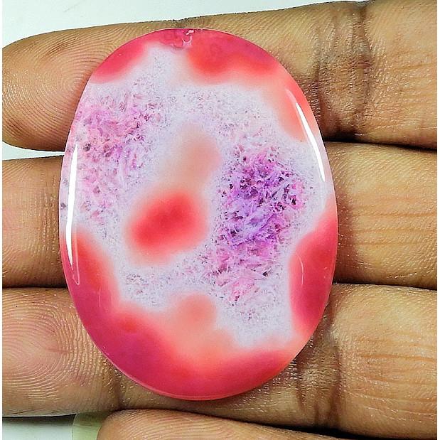 58Cts. Dyed Onyx Agate Oval Shape Cabochon Loose Gemstone 34X36MM SK-4368