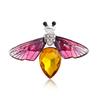European-American Retro Dragonfly & Bee Rhinestone Brooch Pin