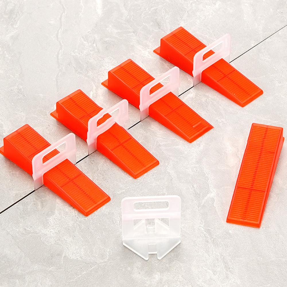 100 Pack Plastic Tile Spacers Reusable Clips Tiling Tool