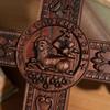 Wood Carving Cross for Wall Decoration, Christian Cross, Hanging Passover, Rustic Wood Cross Home Decor Christmas Gifts