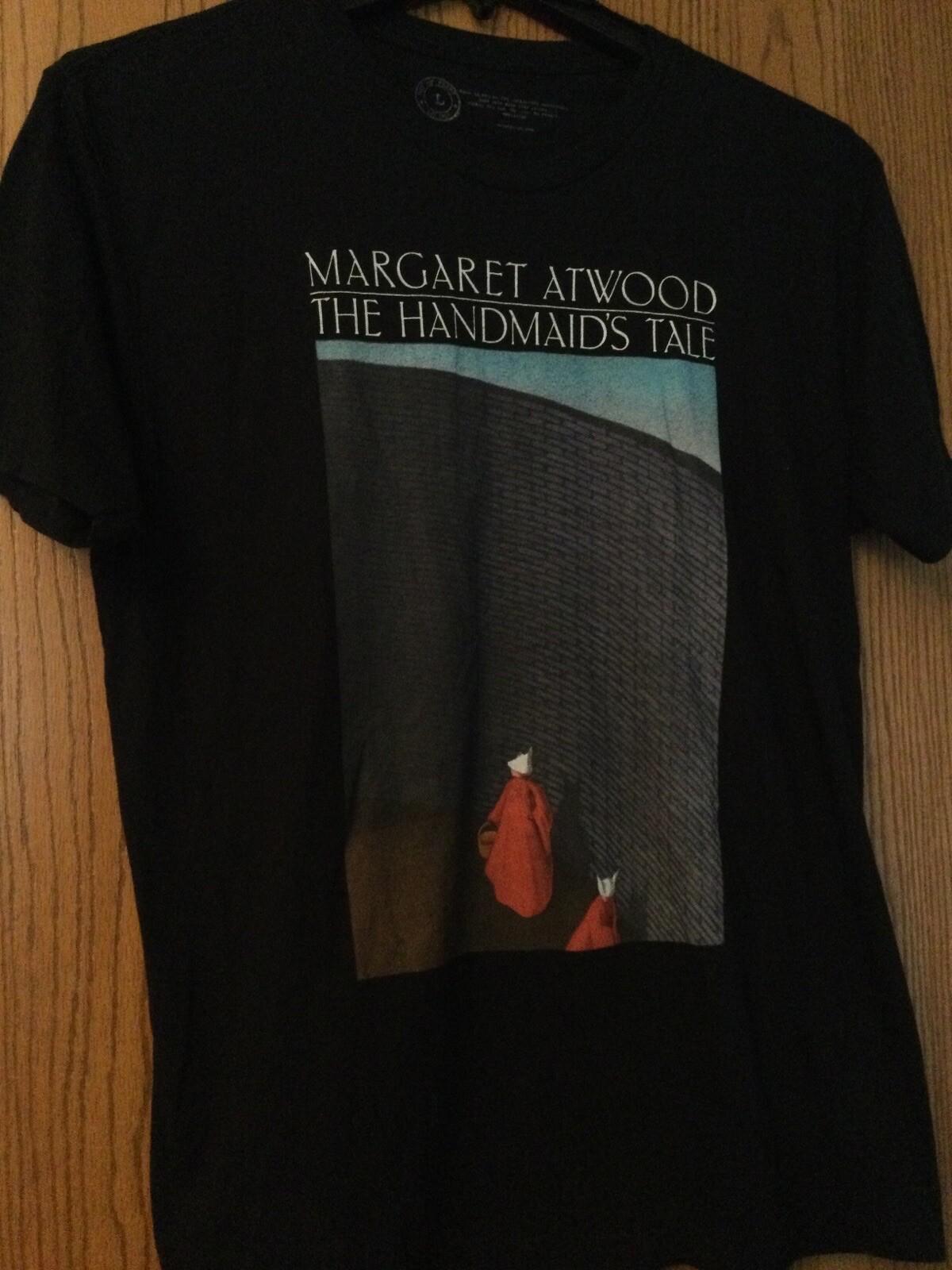Margaret Atwood - “The Handmaid’s Tale” - Black Shirt- L - Out Of Print XL