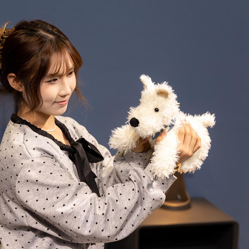 1 ks 2024 cm Roztomilý West Highland White Terrier Plyšová hračka Kawaii Šátek Psí panenky Západní Highlandský pes Plyšová hračka Pěkný dárek