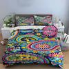 Colorful Paisley Floral Bedding Set Bedding Set (1 Duvet Cover, 2 Pillowcases, Duvet Not Included)
