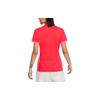 Nike Einfarbiges Logo Rundhals Kurzarm T-Shirt Damen Oberteile Rot DR4003-679