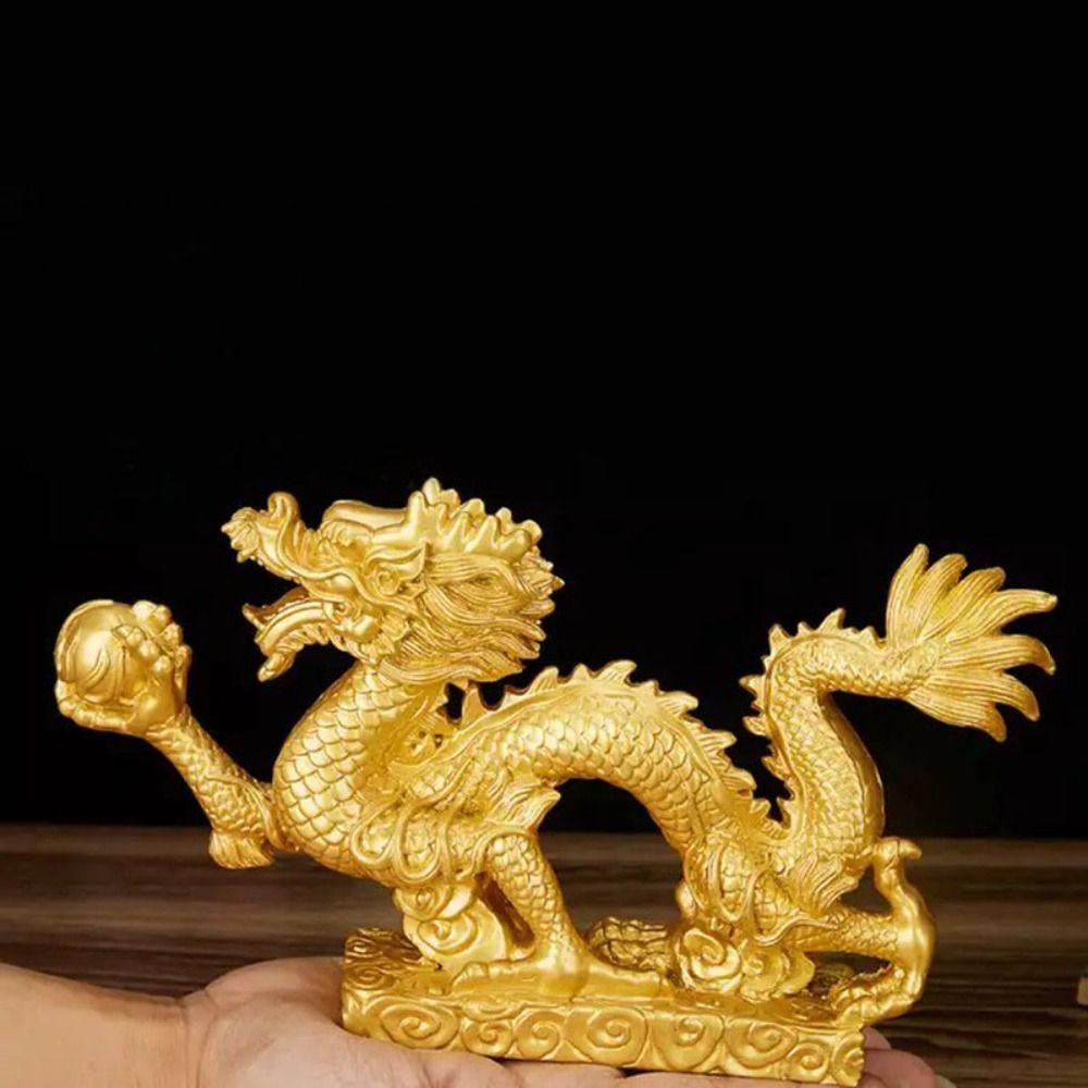 Good Luck Chinese New Year Dragon Statue Attract Wealth Dragon Figurine Ornament