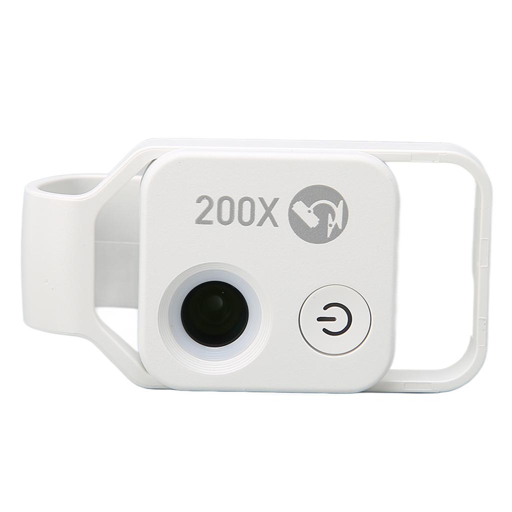 200X Phone Mini Pocket Microscope with CPL Lens Universal Phone Microscope Clip for IPhone for