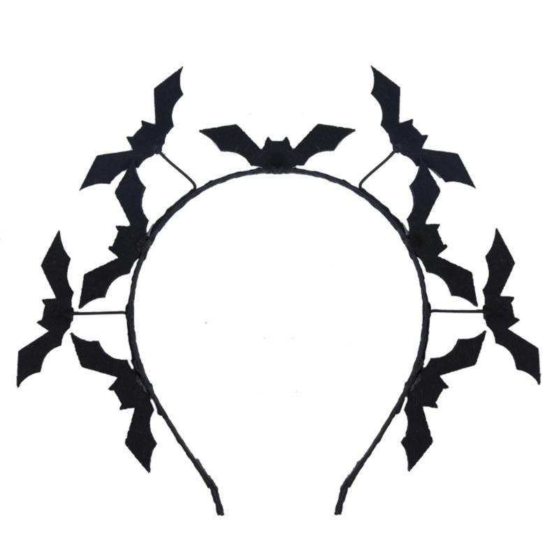 Halloween Black Bat Headband Fashionable Bat Hair Hoop for Adult Children Hairpieces Cosplay Costume Accessory