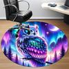1pc Owl Fantasy Night Chair Carpet for Office, Soft, Non-Slip Polyester Mat, Office, Living Room, Bedroom, Durable Polyester Yy251207112