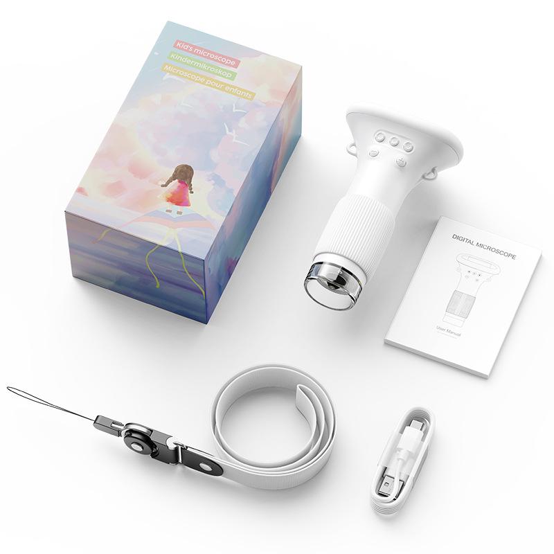 372 Portable Handheld Microscope Magnifier for Kids - Mini Science Experiment Toy