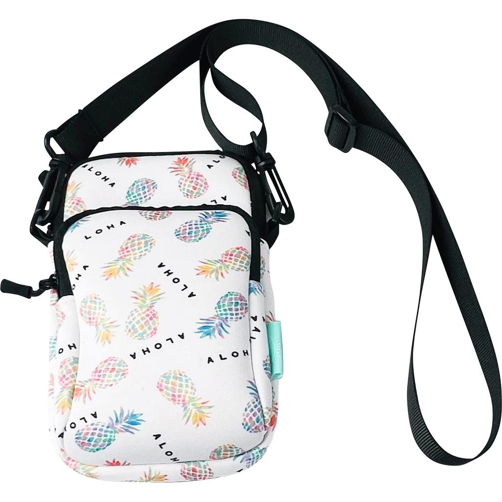 Neoprenowe etui na telefon komórkowy wygodne na krótkie wyjścia Szerokość 12 x Wysokość 19 x Głębokość 2cm Aloha Black Łatwo włożyć smartfon do przedniej kieszeni i