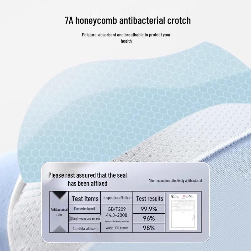 Meijisibang Men's 7A Antibacterial Cotton Boxer Briefs