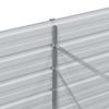 Raised Garden Bed Light Brown 240 X 80 X 77 Cm Galvanized Steel