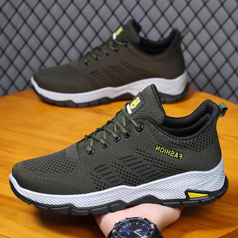 

МОДНАЯ ОБУВЬ, мужские дышащие спортивные кроссовки, спортивные кроссовки для бега, уличные женские теннисные кроссовки для тренажерного зала 45 армия зеленый