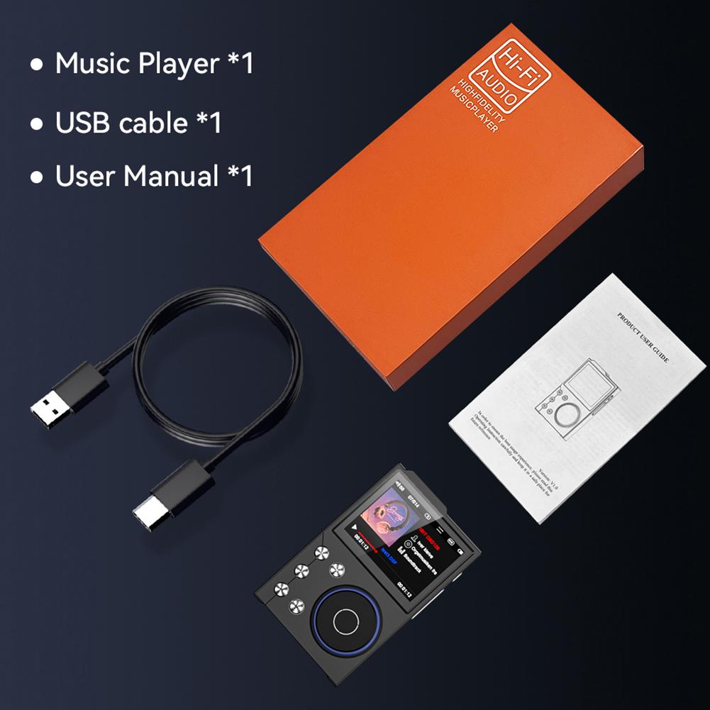 HiFi MP3 Player Digital Music Player Portable Audio Player Portable Digital Audio Music Player Support Up To 256GB