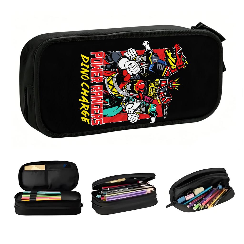 Korean Chouriki Sentai Ohranger Anime Pencil Case for Girls Boys Cartoon Manga Super Sentai Pen Bag Box Stationery