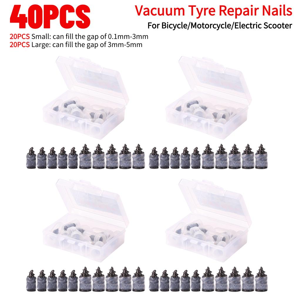 50-10PCS Tire Puncture Repair Nails for Car Motorcycle Scooter Bike Vacuum Tyre Repairing Rubber Metal Nail Set Tire Accessories