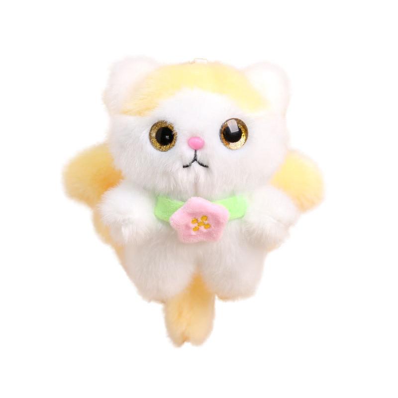 Blumenengel Katze Plüsch Schlüsselanhänger Für Mädchen Frauen Geschenk Zubehör