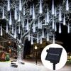 Solar Garland Lamp 30/50cm Festoon LED Fairy Meteor Shower Light String Summer Christmas Wedding Party Decoration Garden Outdoor