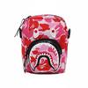 A Bathing Ape Camouflage Shark Shoulder Fabric Crossbody Bag Unisex bags Blue Green Pink 0ZXBGM003901Q